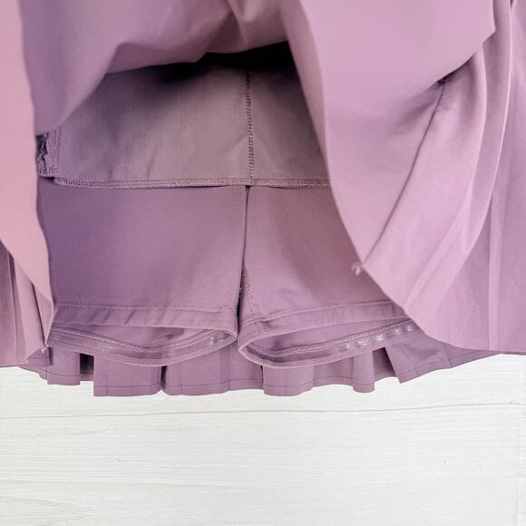 Athleta‎ Advantage Jupe Skort Pleated Size Large Damask Mauve Tennis Pickleball - Picture 4 of 15